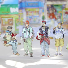 Morning Characters PET Tape Morning Characters PET Tape | Diverse People for Scene Making