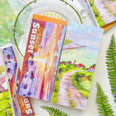 Scenery Crafting Strip Journal/Notebook Scenery Crafting Strip Journal | Long Notebook for Washi Tape