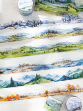 Mountain Landscape Washi Tape - Scenic Forest Hills | PET Journal Scene Building Decoration Roll