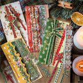 Vintage Christmas PET Sticker Pack - Holiday Journaling & Scrapbooking Decorative Tape
