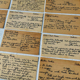 Vintage Recipe Ticket Junk Journal Stickers - 10 Pieces Retro Ephemera for Scrapbooking & Art Journaling