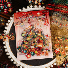 Christmas Fairy Tale PET Sticker Pack - City Lights Series - Premium Journaling Decorative Stickers