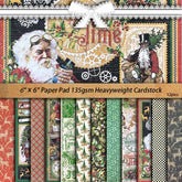 Vintage Christmas Santa Claus Junk Journal Paper - 12 Pieces Holiday Time Background Paper for Scrapbooking