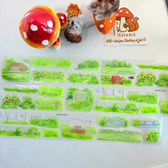 Pastoral Poem PET Tape Pastoral Poem Shell Gloss PET Tape | Countryside Scenery Tape