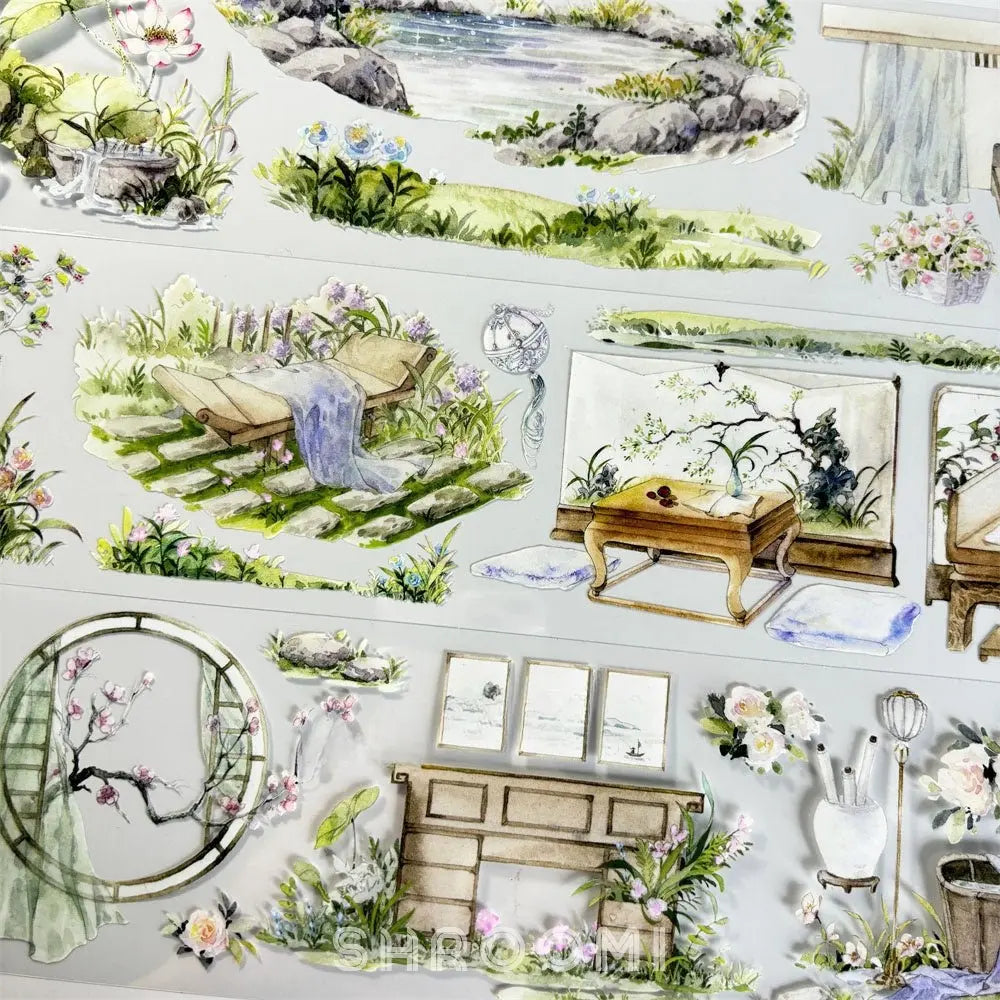 Serene Summer Pavilion PET Tape - Shroomi