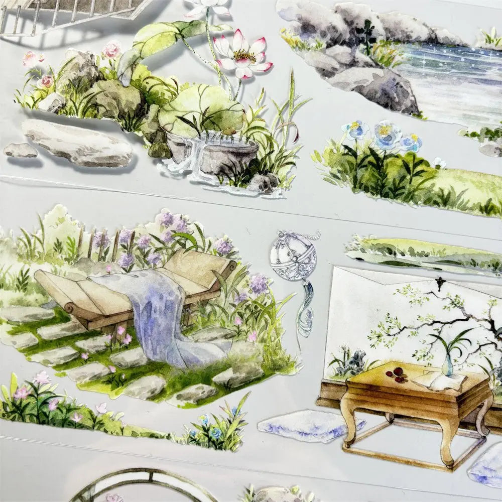 Serene Summer Pavilion PET Tape - Shroomi