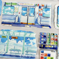 Skyline Transit PET Tape Skyline Transit PET Tape | Iridescent Subway & Train Scenery