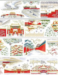 Strolling Through the Forbidden City PET Tape Forbidden City PET Tape | Chinese Winter Palace Scenery Sticker