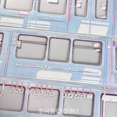 Train Carriage Window PET Tape Train Carriage PET Tape | Subway Scenery for Journaling
