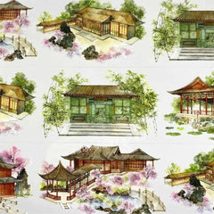 Tranquil Pavilion PET Tape Tranquil Pavilion PET Tape | Chinese Courtyard & Garden Scenery