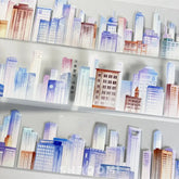 Urban Skyline PET Tape Urban Skyline PET Tape | Cityscape Background for Journaling