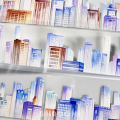 Urban Skyline PET Tape Urban Skyline PET Tape | Cityscape Background for Journaling