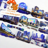 Neon City - City Lights PET Tape Neon City PET Tape | Cyberpunk City Lights Scenery Tape