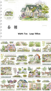 Spring Morning PET Tape Spring Morning PET Tape | Cottage Garden & Floral Scenery