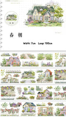 Spring Morning PET Tape Spring Morning PET Tape | Cottage Garden & Floral Scenery