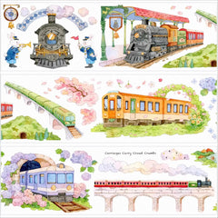 Whistle of the Fairy Town PET Tape Fairy Town Train PET Tape | Cute & Whimsical Craft Tape