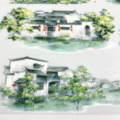Jiangnan Town Washi Tape Jiangnan Town Washi Tape | Chinese Water Town Scenery Sticker
