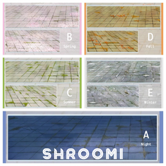 Pavement Collection Vol.1 - 5 Styles Pavement Collection Vol.1 – Realistic Ground & Pathway PET Tape for Journaling