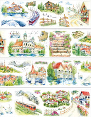 Strolling in Switzerland PET Tape Strolling in Switzerland PET Tape | Alpine & Mountain Scenery
