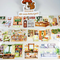 Coffee Shop Interior Scene Tape Interior Scene PET Tape | Coffee Shop & Home Decor Stickers