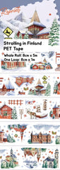 Strolling in Finland PET Tape Strolling in Finland PET Tape | Winter Scenery & Architecture