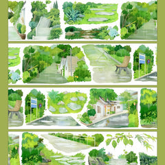 Rain in the Woods PET Tape Rain in the Woods Shell Gloss PET Tape | Moody Forest Scenery