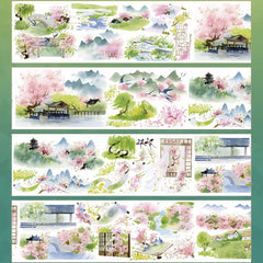 Prelude to Spring PET Tape Prelude to Spring Shell Gloss Tape | Chinese Scenery PET Tape