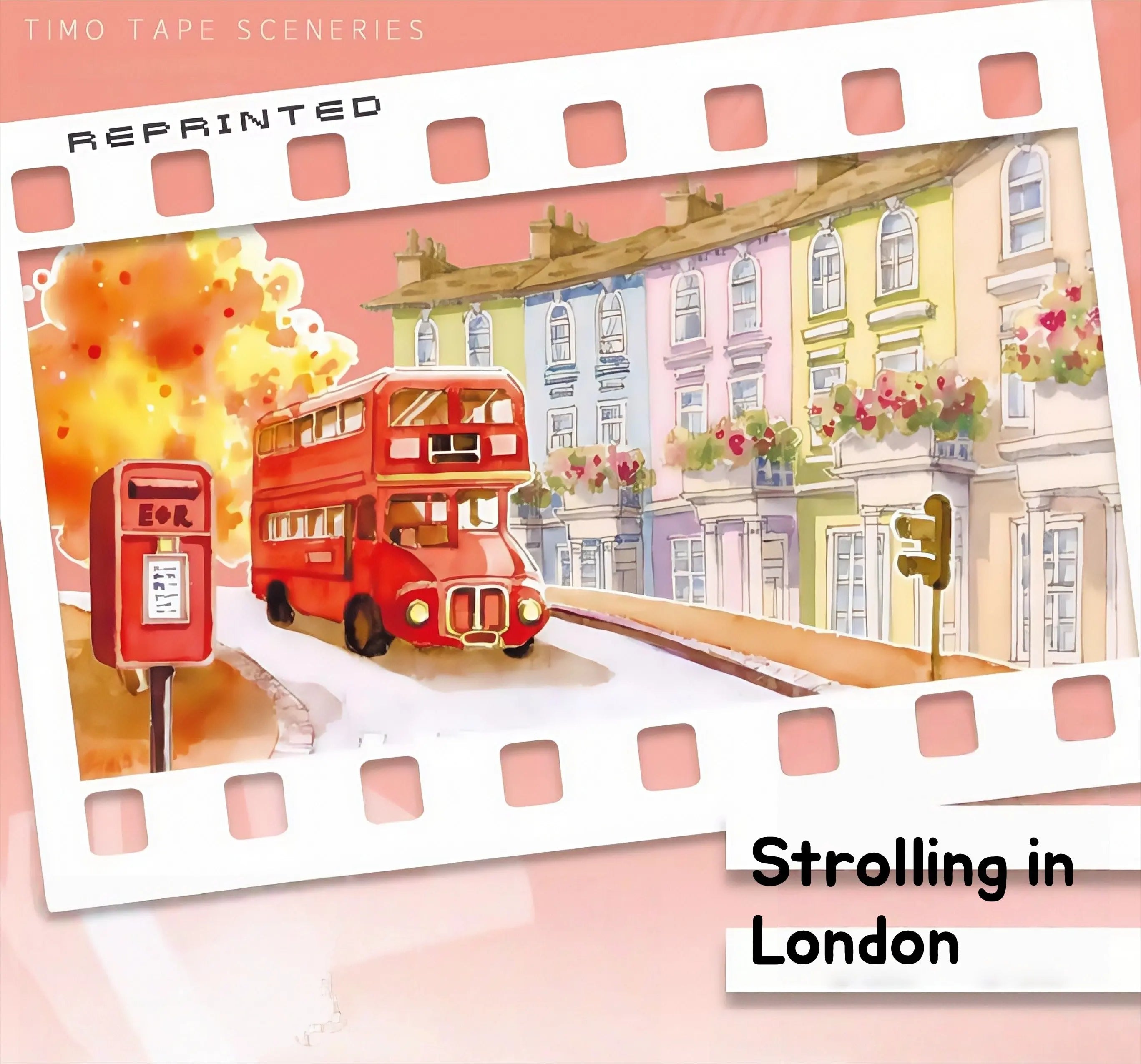 Strolling in London PET Tape Strolling in London PET Tape | British Scenery & Red Bus Tape