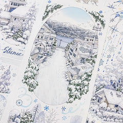 Snowy Mountain Town PET Tape Snowy Mountain Town PET Tape | Journaling & Collage