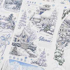 Snowy Mountain Town PET Tape Snowy Mountain Town PET Tape | Journaling & Collage