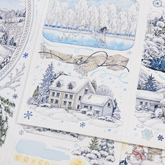Snowy Mountain Town PET Tape Snowy Mountain Town PET Tape | Journaling & Collage