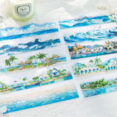 Scenic Landscape PET Sticker Collection 6 Styles Scenic Landscape Sticker Set for Junk Journaling & Scrapbooking 6 Styles