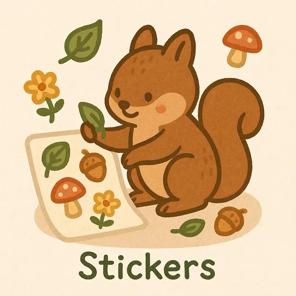 collection image stickers by hand-drawn