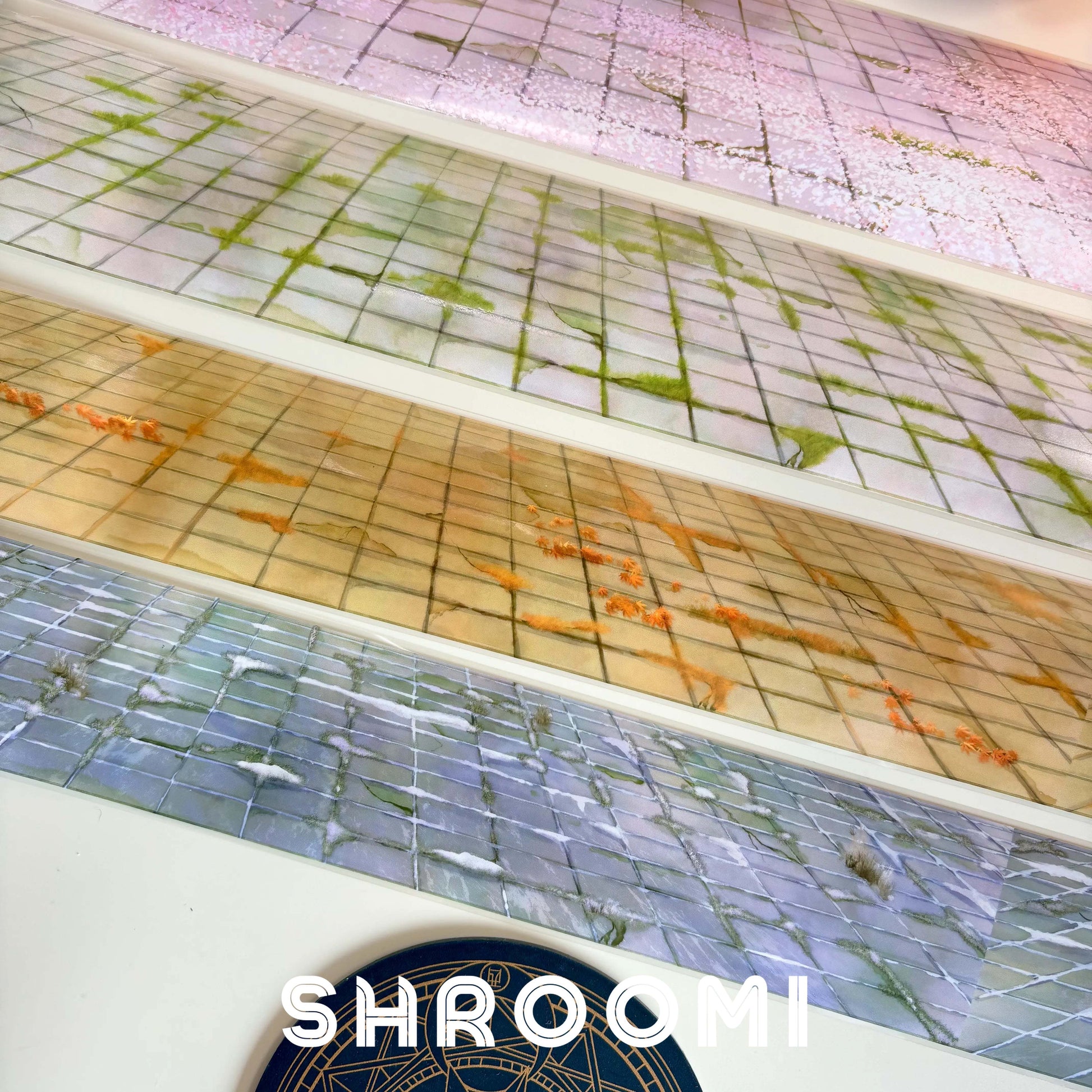 Pavement Collection Vol.1 - 5 Styles Pavement Collection Vol.1 – Realistic Ground & Pathway PET Tape for Journaling