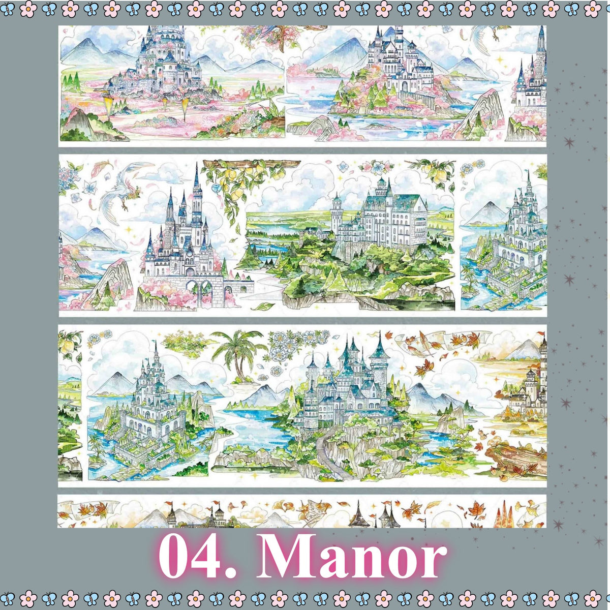 English Garden Manor PET Tape – 4 Styles