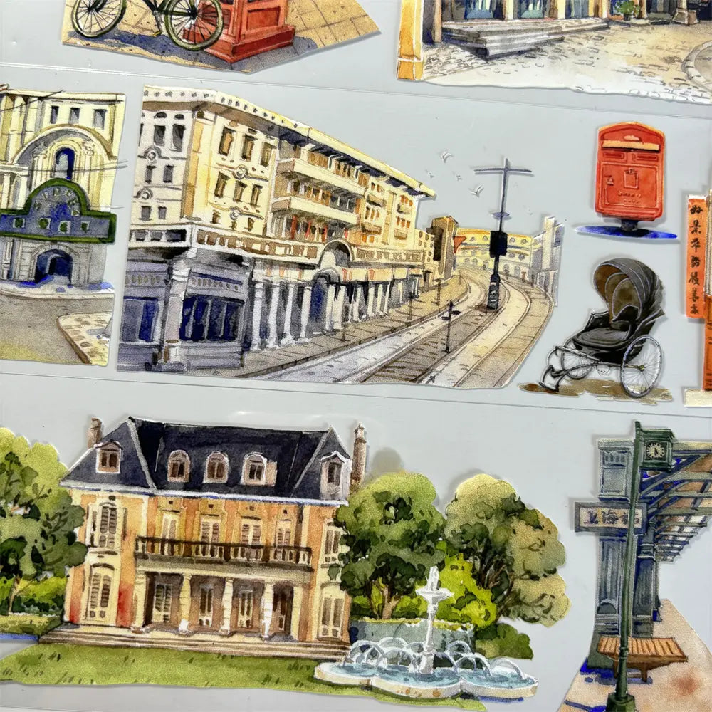 Old Shanghai PET Tape Old Shanghai PET Tape | Retro Chinese Cityscape & Scenery