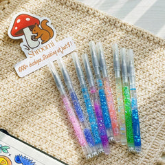 Shimmering Sands Hobby Knife GleamFlow Craft Knife | Liquid Sand Pen Cutter for Journaling & DIY Crafts – 22mm Blade, 130mm Handle