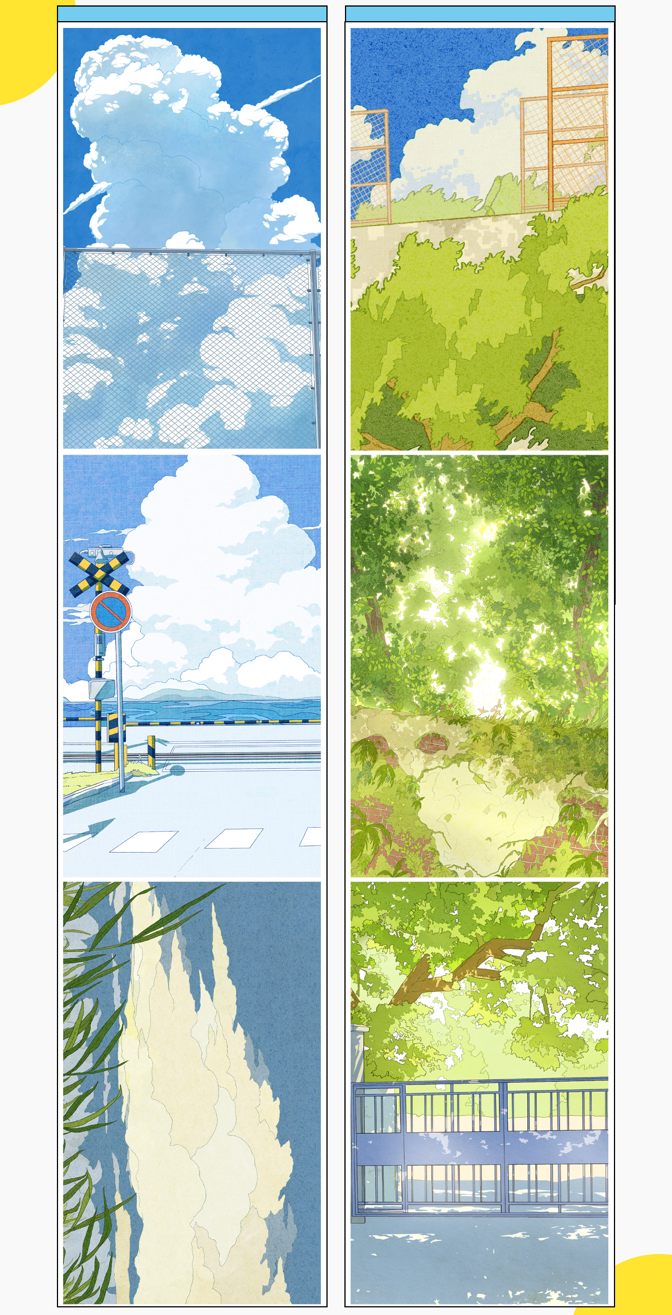 Midsummer Light II - Large Background Tape