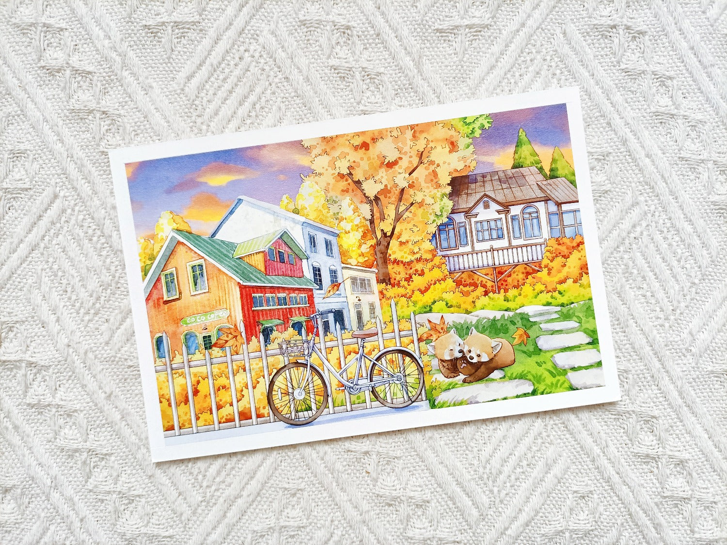 Herbstgeflüster Landschaft Washi Tape – Szenische Kollektion PET Dekoband