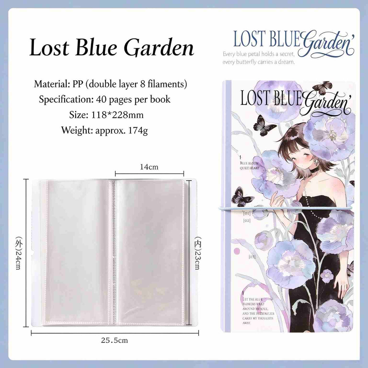 Lost Blue Garden album cover design