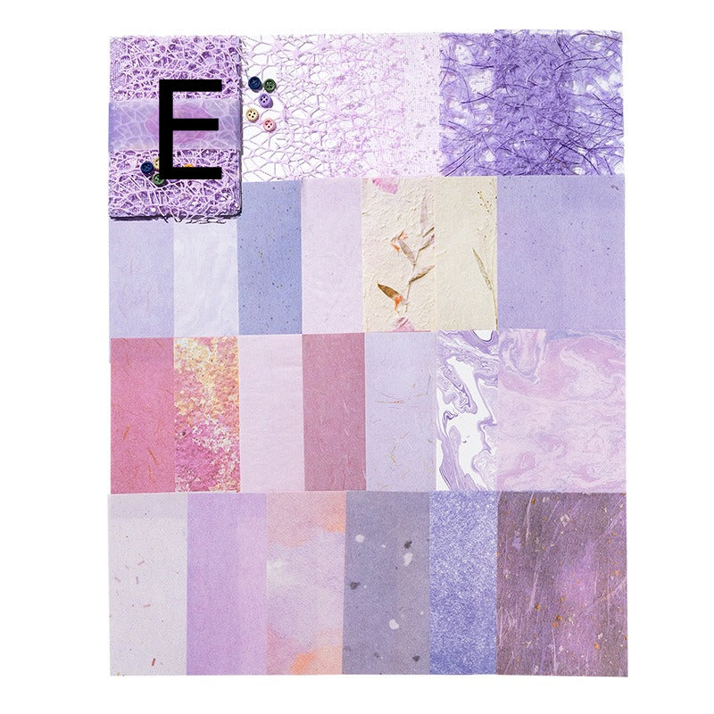 Mixed-texture pastel scrapbooking paper with romantic lace mesh overlay pattern