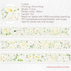 Pre-cut Petals en Blanc Wide PET Tape The Washi Tape Shop