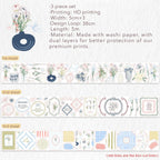 Doodle & Vine Washi Tape Sticker Set The Washi Tape Shop