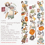 Pre-cut Autumn Enchantment Wide Washi/PET Tape The Washi Tape Shop