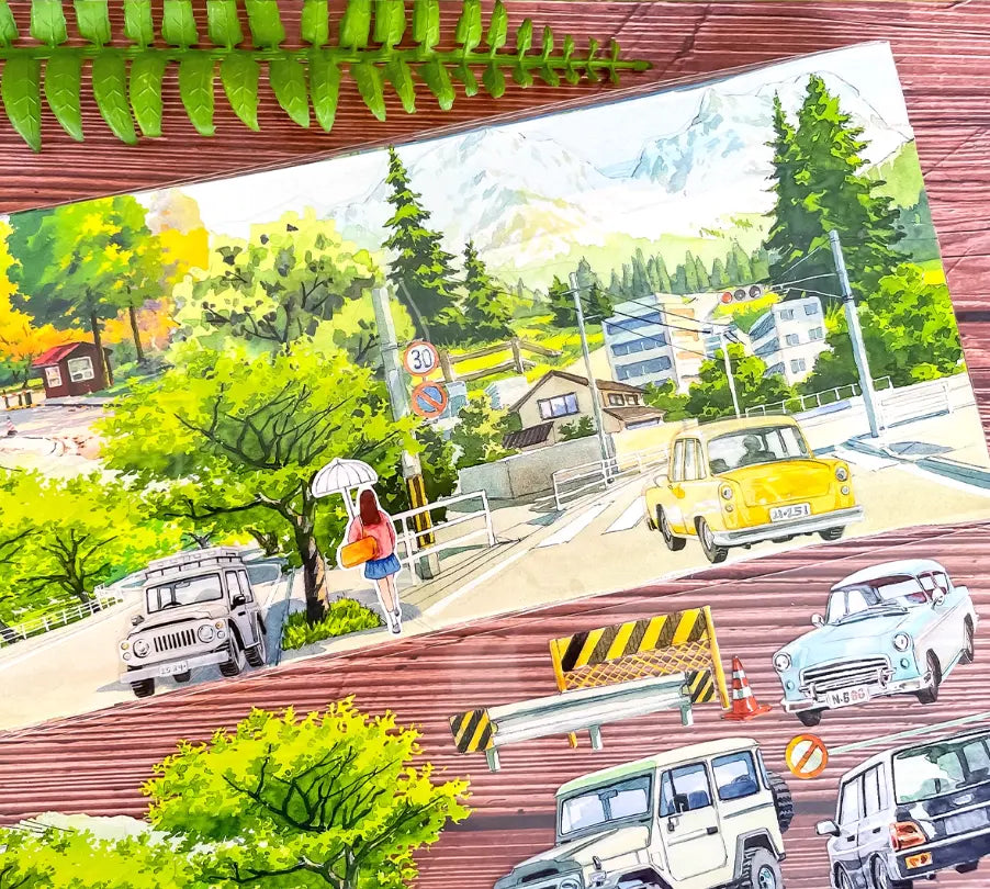 Drive & Dwell · Road Trip & Camping Tape Drive & Dwell PET/Washi Tape | Road Trip & Camping Scenery