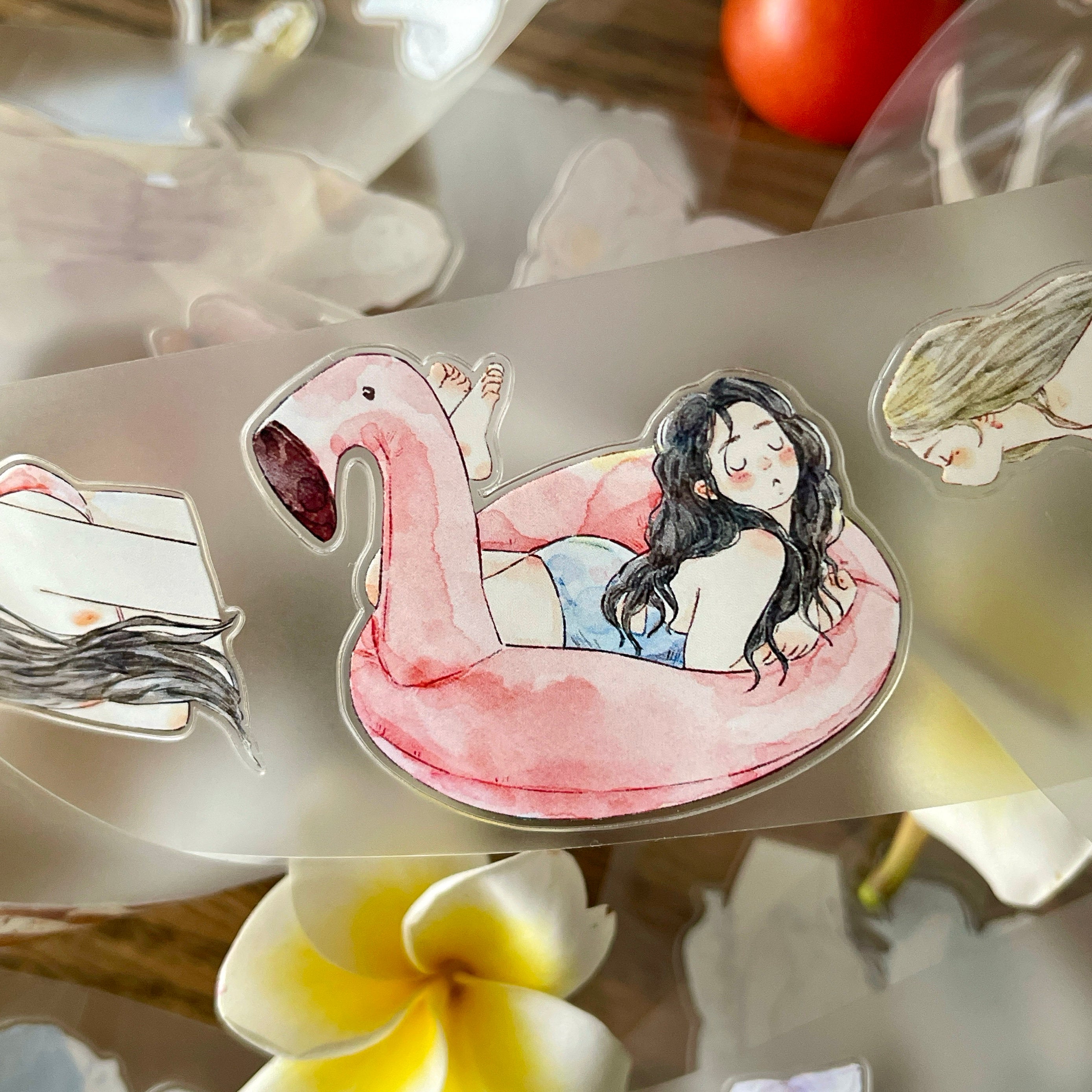Summertime Girls PET Tape with illustrated girls