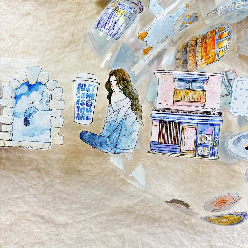 Blue Tone PET Tape for journaling