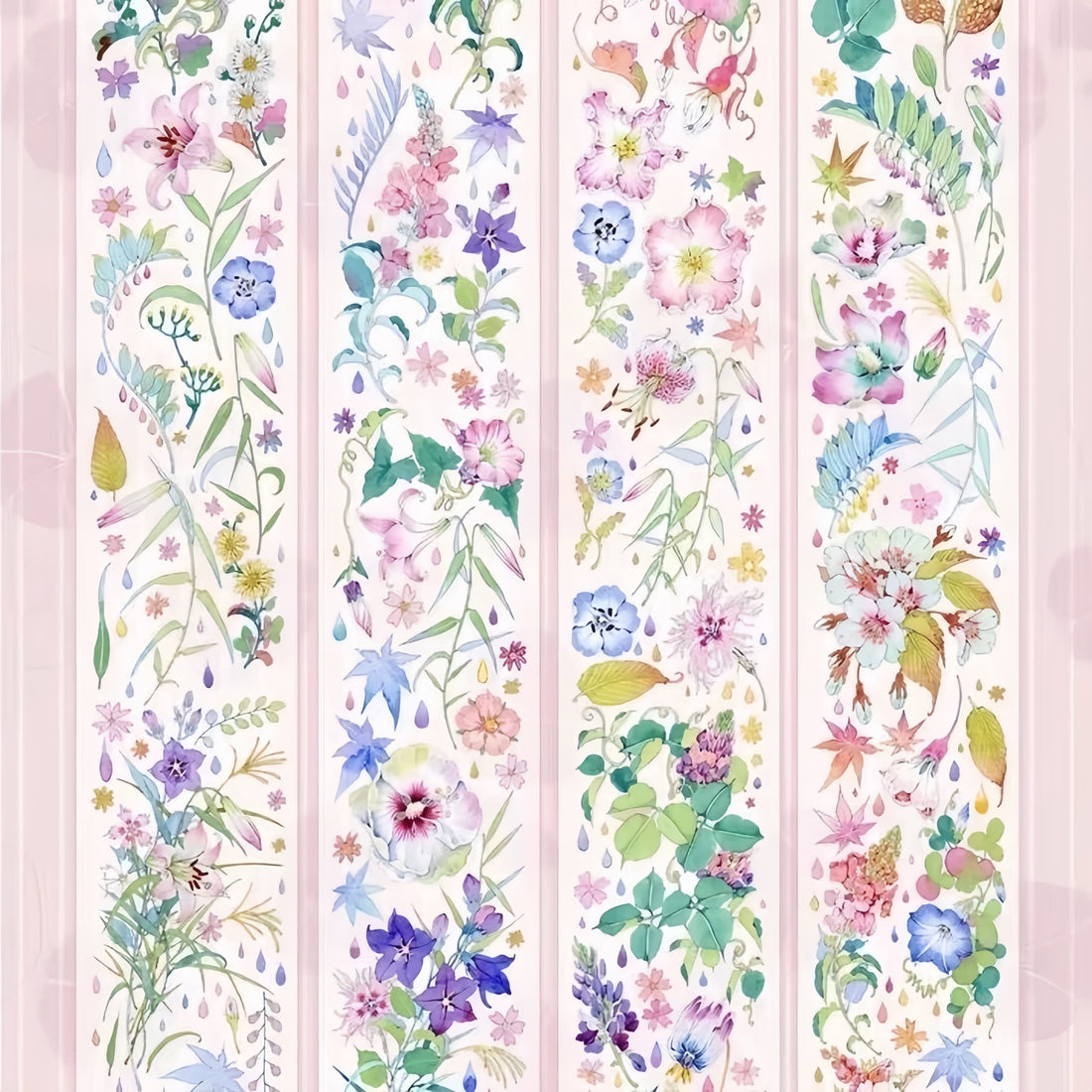 Through the Flower Mirror die-cut tape for journaling