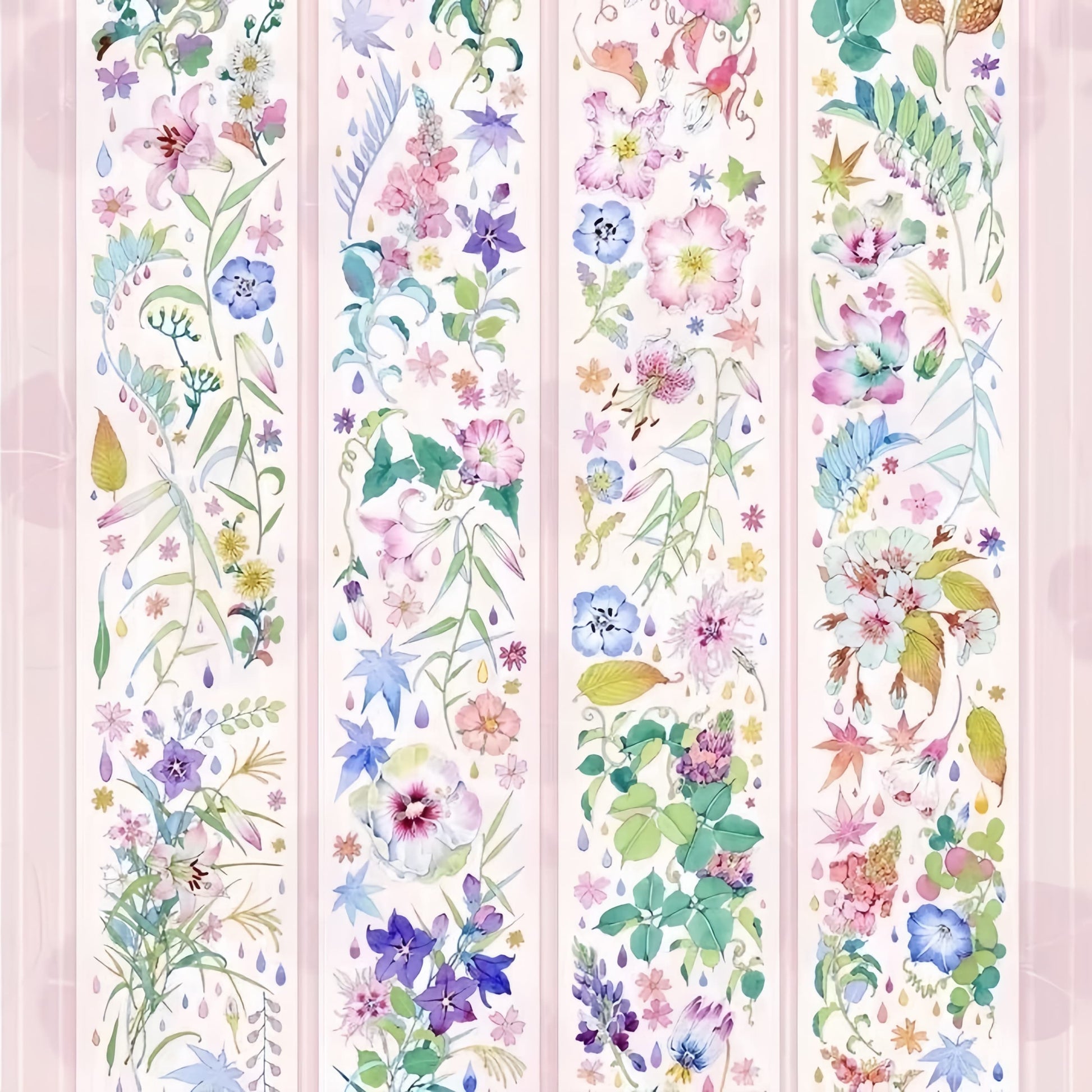 Through the Flower Mirror die-cut tape for journaling