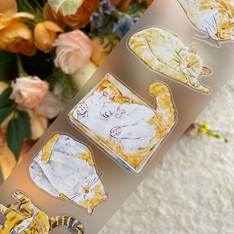 Cat-Themed PET Tape for journaling